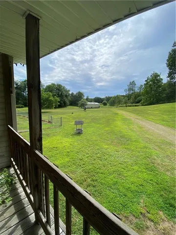 a view of an outdoor space and a ocean view