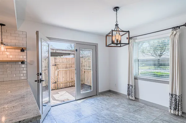 a view of front door