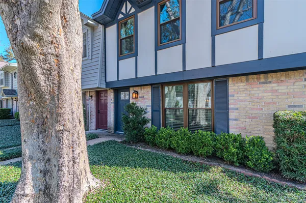 a view of a backyard with plants