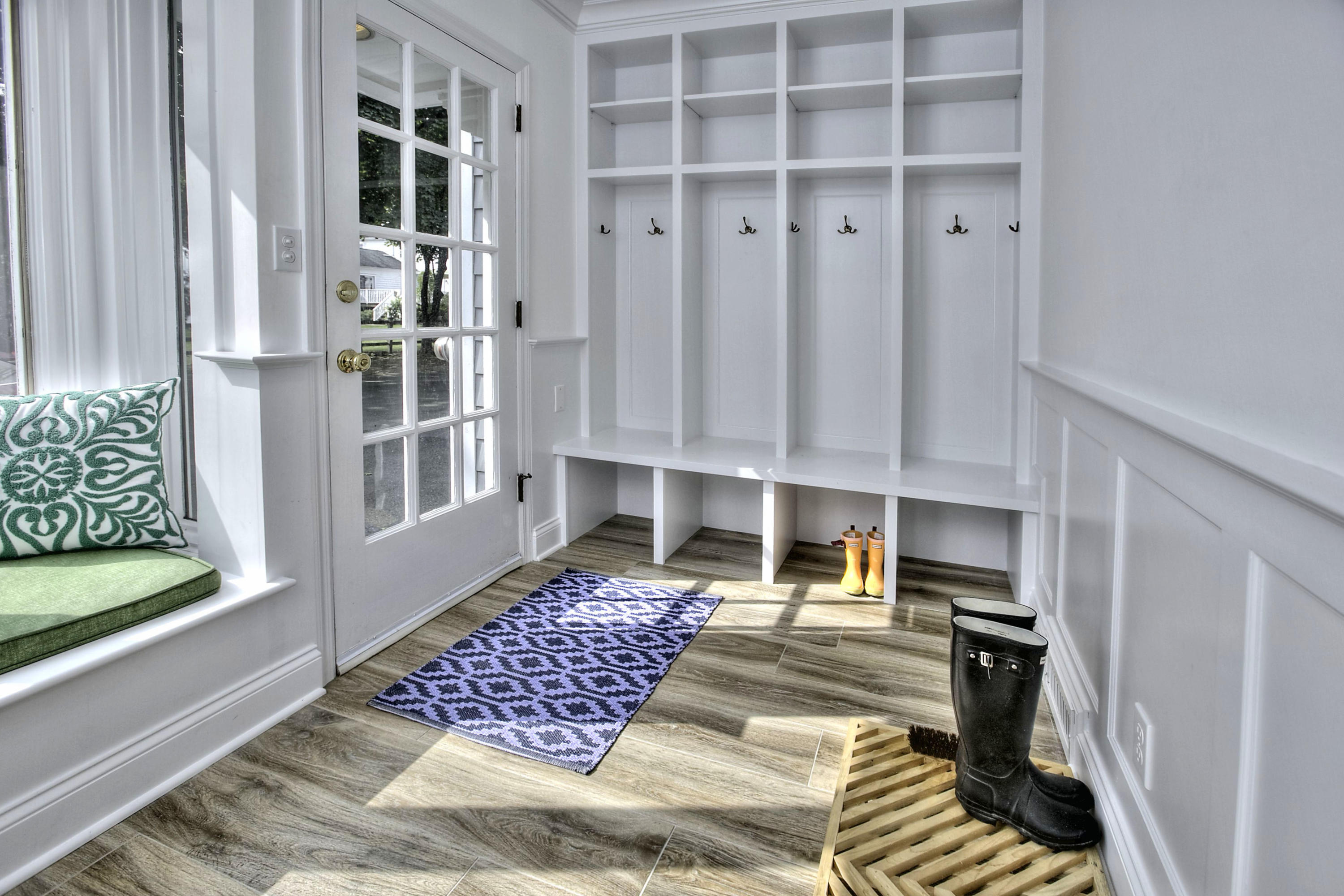 176 White Oak Shade Road New Canaan, CT 06840 - Photo 13 of 33 a view of wooden floor and windows in a room