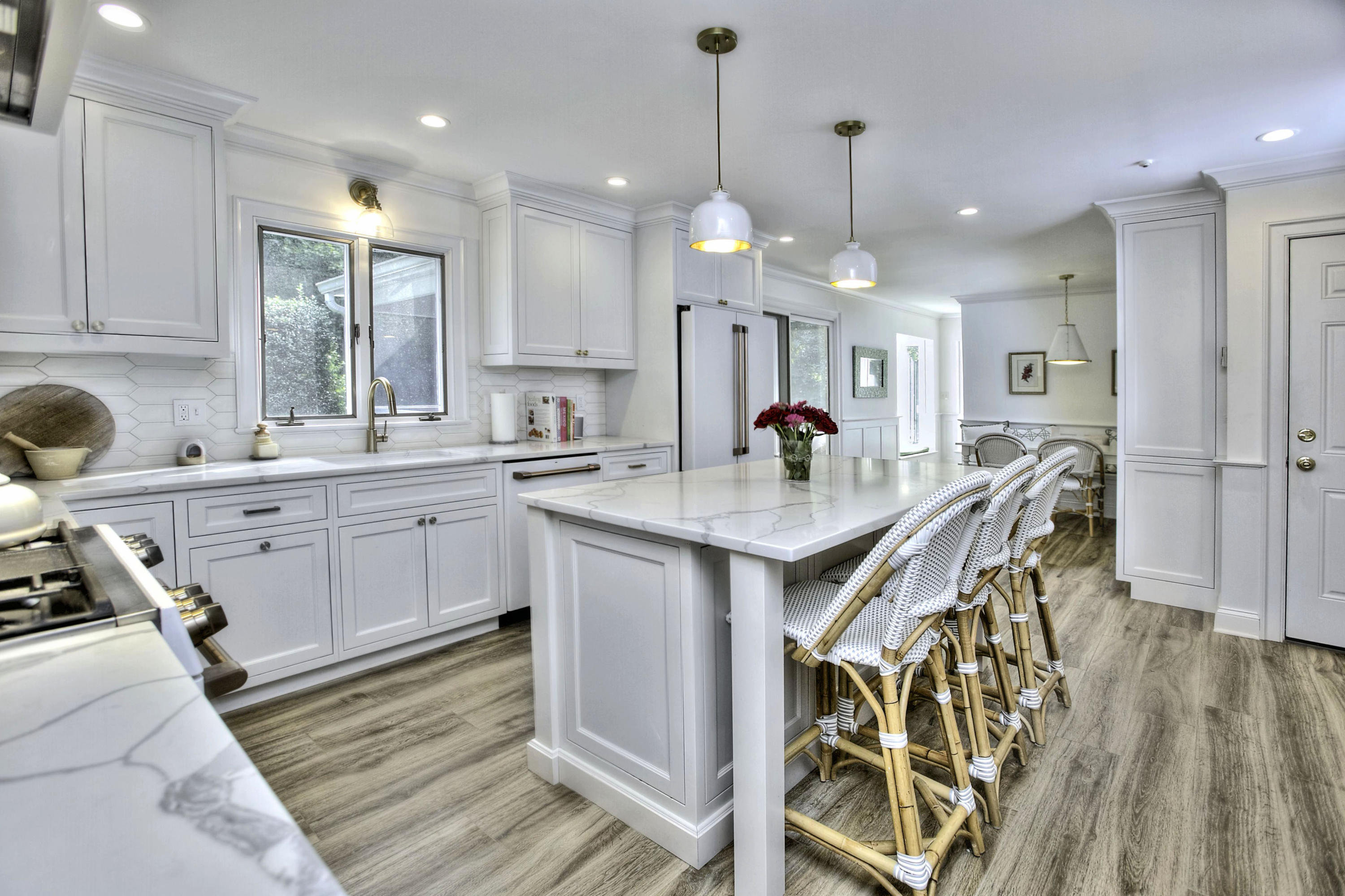 176 White Oak Shade Road New Canaan, CT 06840 - Photo 2 of 33 a open kitchen with stainless steel appliances granite countertop a sink a stove and a refrigerator