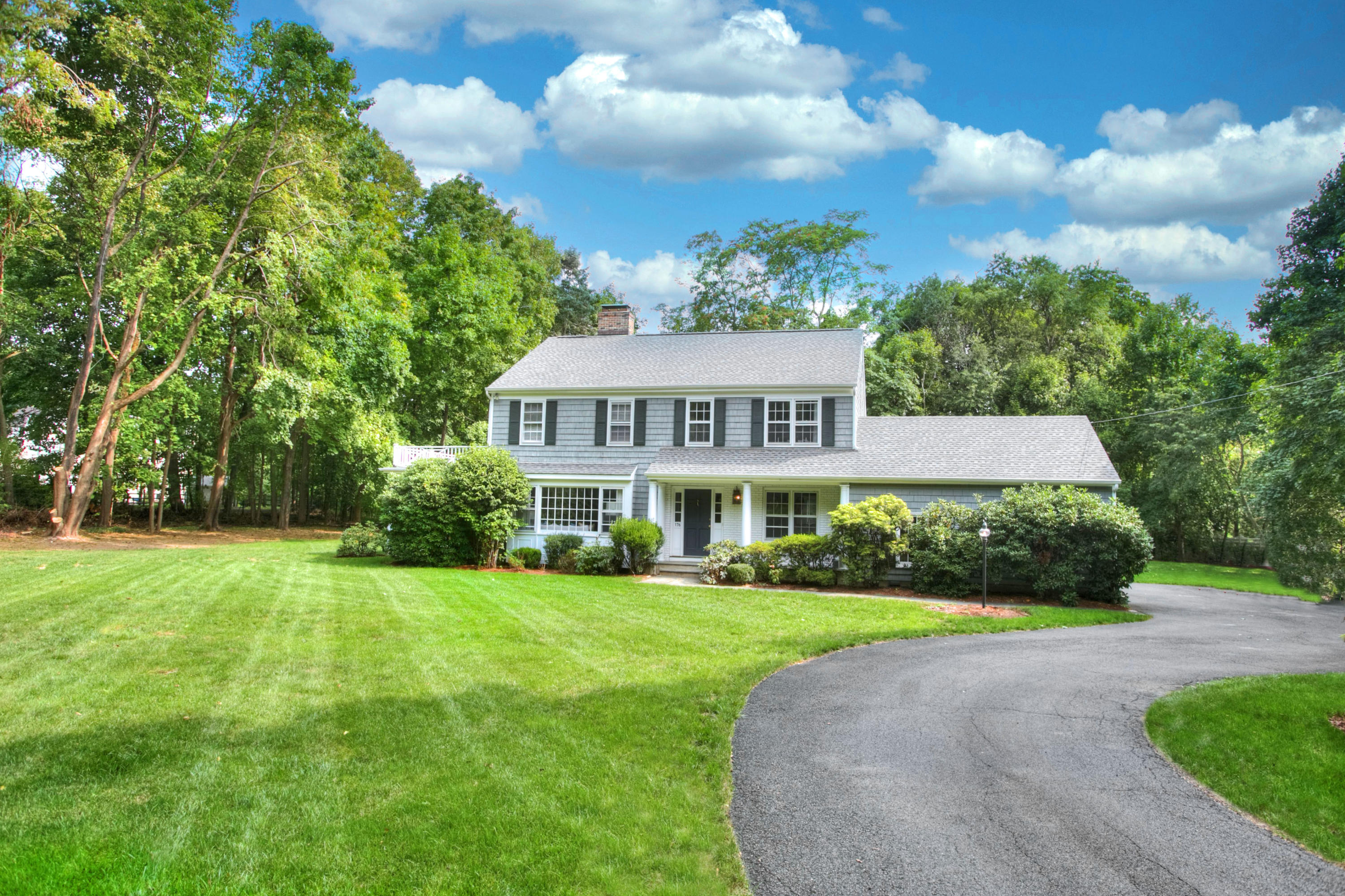 176 White Oak Shade Road New Canaan, CT 06840 - Photo 33 of 33 a view of house with yard and green space