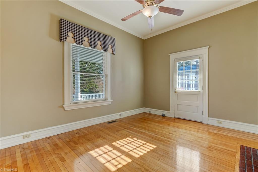 521 Patrick Street Eden, NC 27288 - Photo 17 of 50 Office across from living room with door onto covered wrap-around front porch