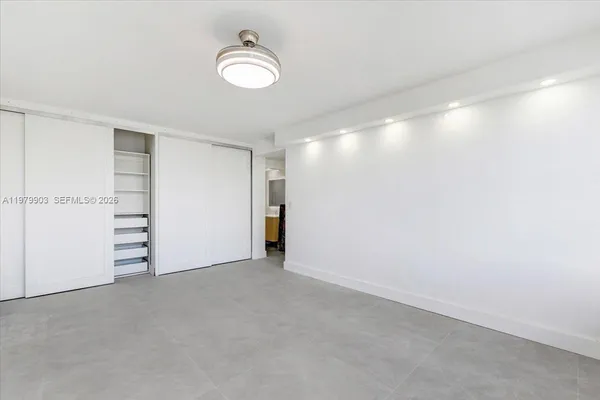 a view of an empty room