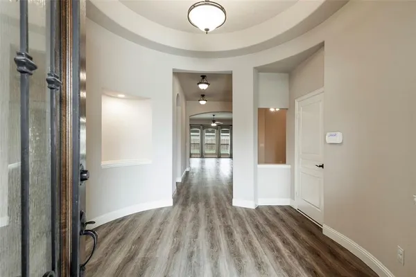 wooden floor in a gallery