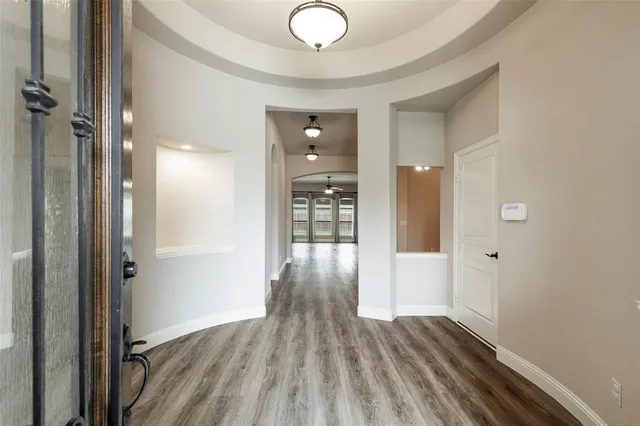 wooden floor in a gallery