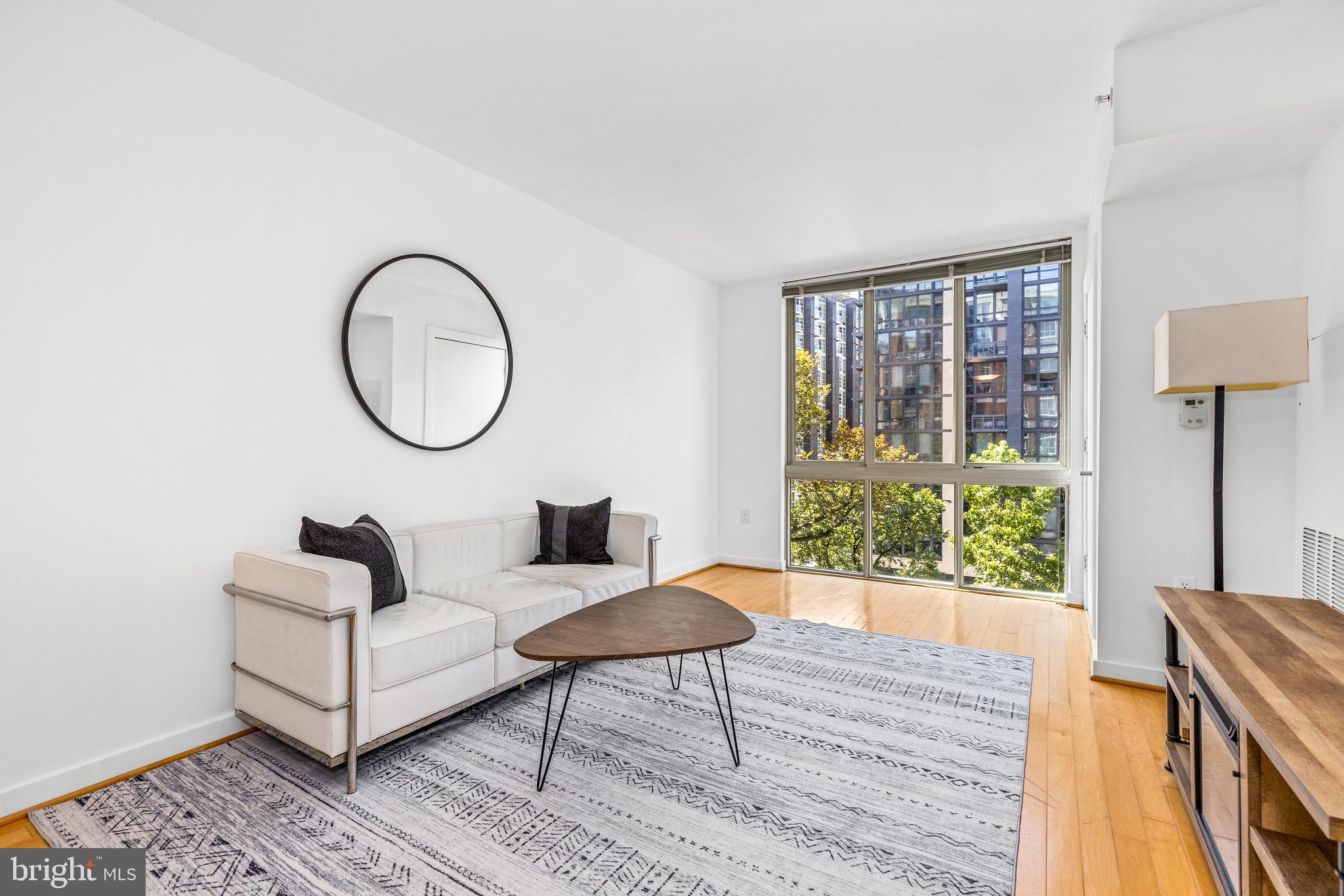 1000 New Jersey Avenue Southeast, Unit 608 Washington, DC 20003 - Photo 10 of 28 a living room with furniture and a window