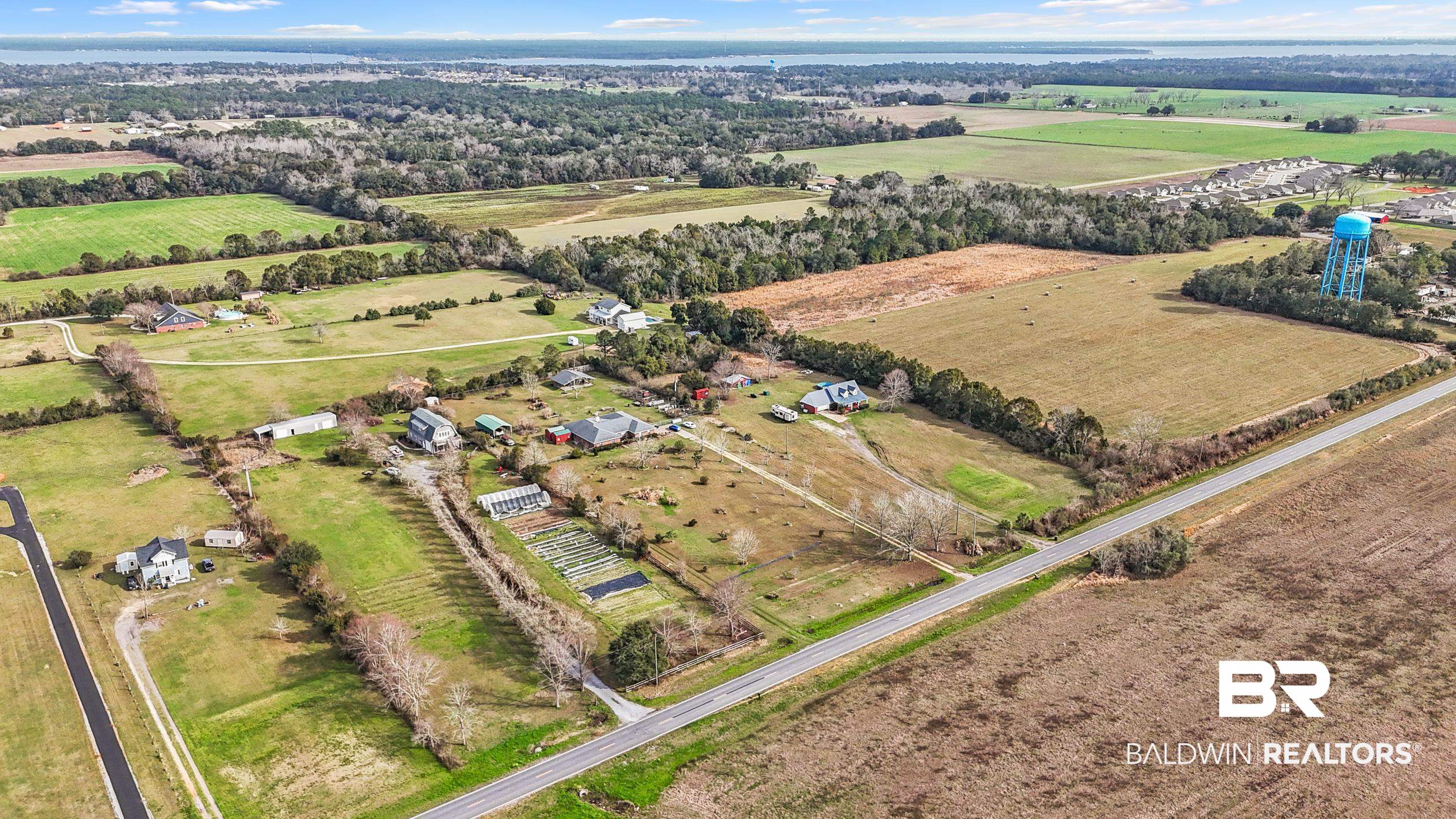 13358 County Road 91 Elberta, AL 36530 - Photo 37 of 47 Drone / aerial view with a rural view