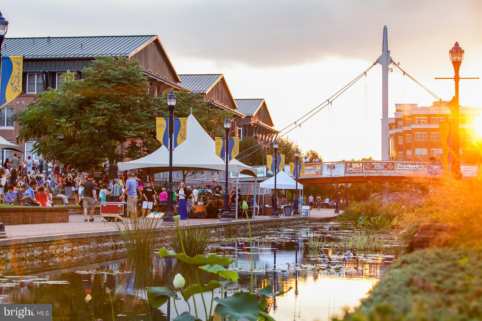 112 Fairview Avenue Frederick, MD 21701 - Photo 17 of 24 a view of a lake with a sitting area