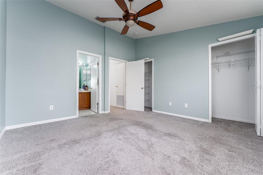 10423 Heron Lake Drive Riverview, FL 33578 - Photo 19 of 30 an empty room with closet and a ceiling fan