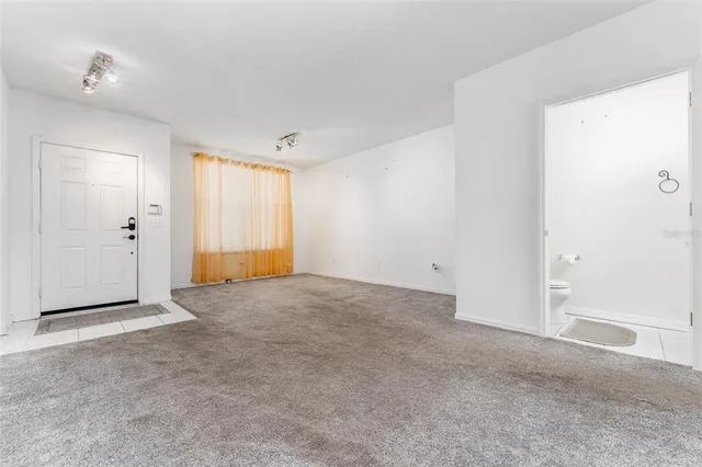 a view of an empty room