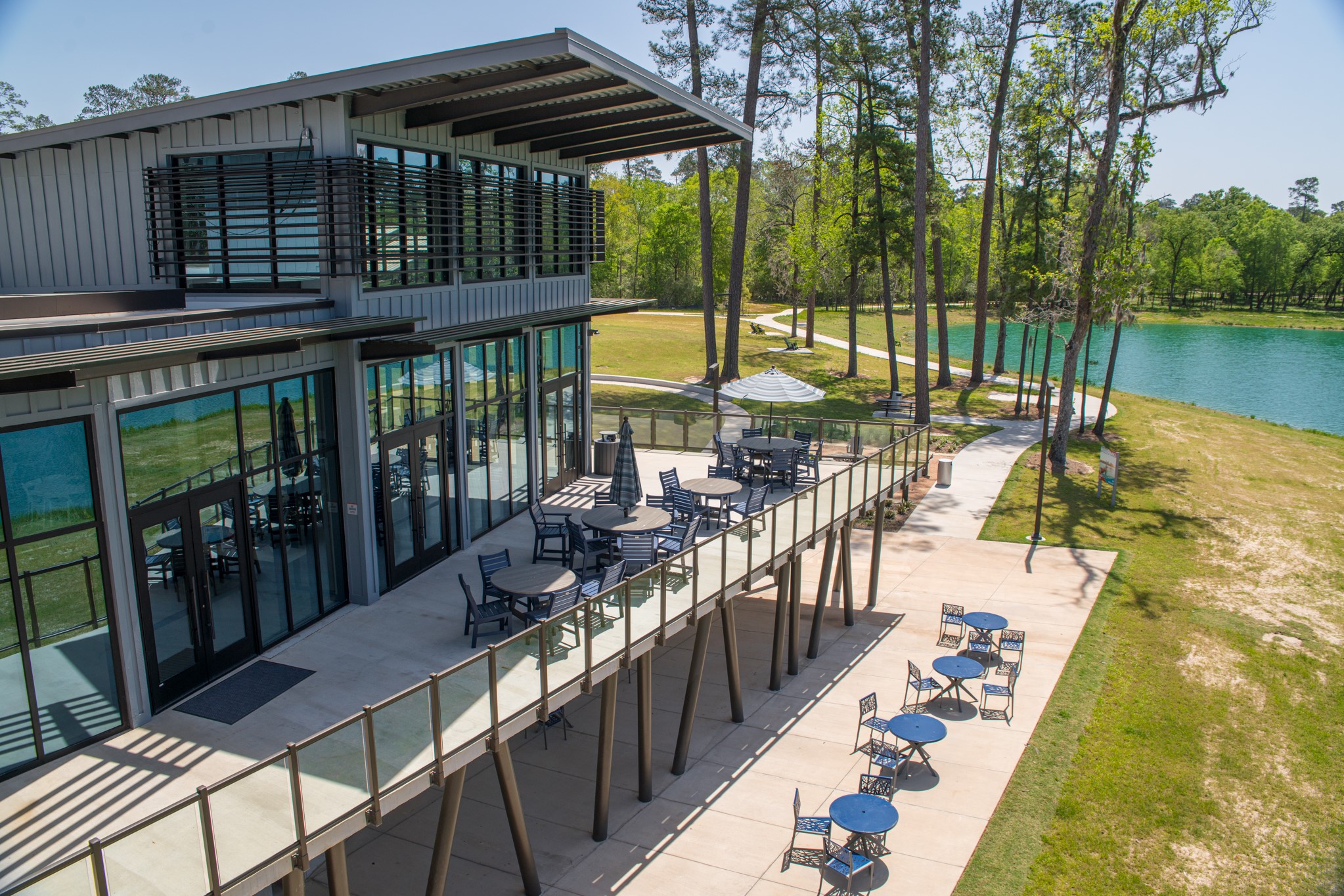 209 Trillium Park Loop Conroe, TX 77304 - Photo 45 of 50 a view of a patio with swimming pool