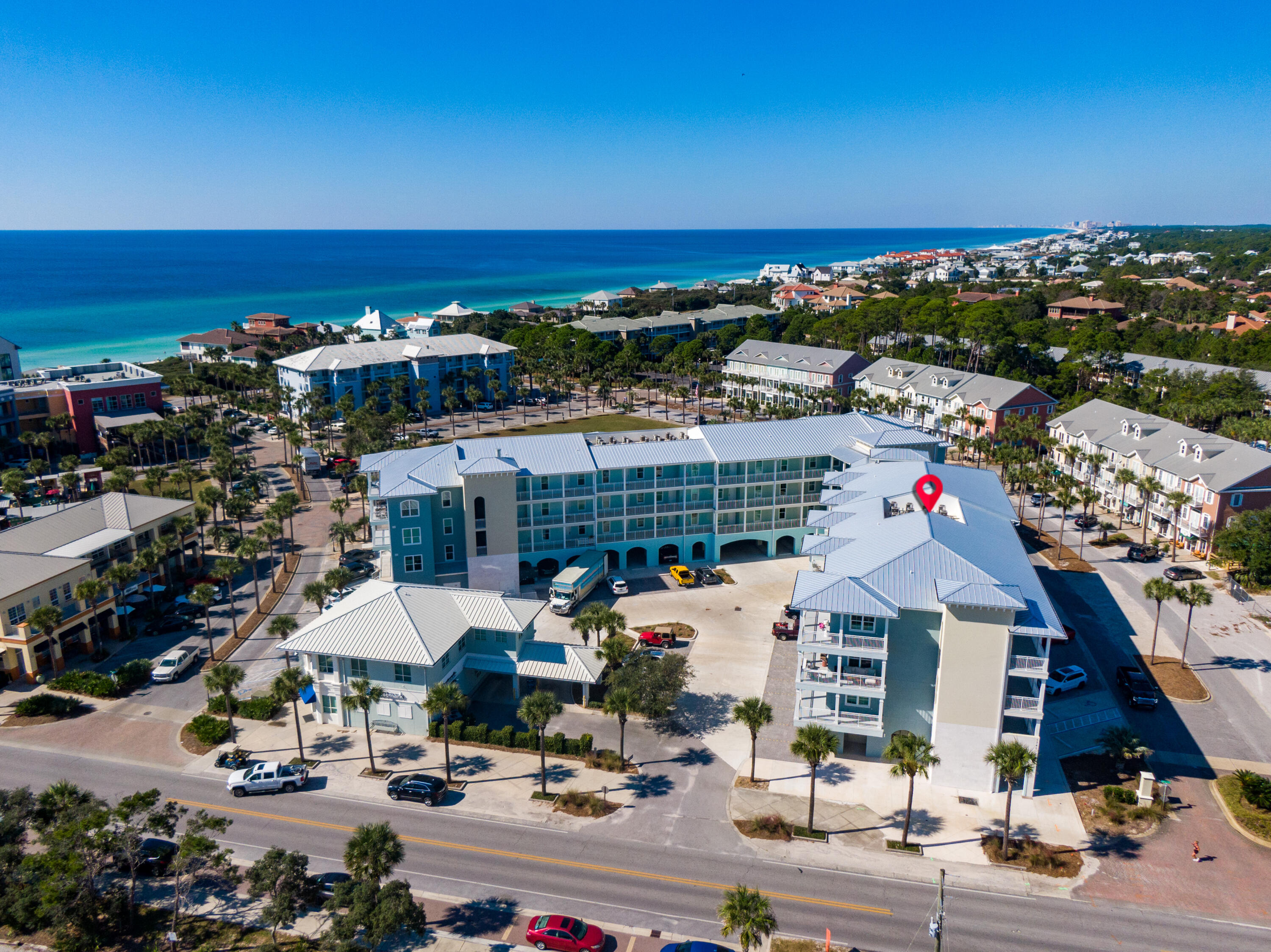 1740 South Co Highway 393, Unit 113 Santa Rosa Beach, FL 32459 - Photo 2 of 42 Gulfplace Condo 113 Aerial Marked-2