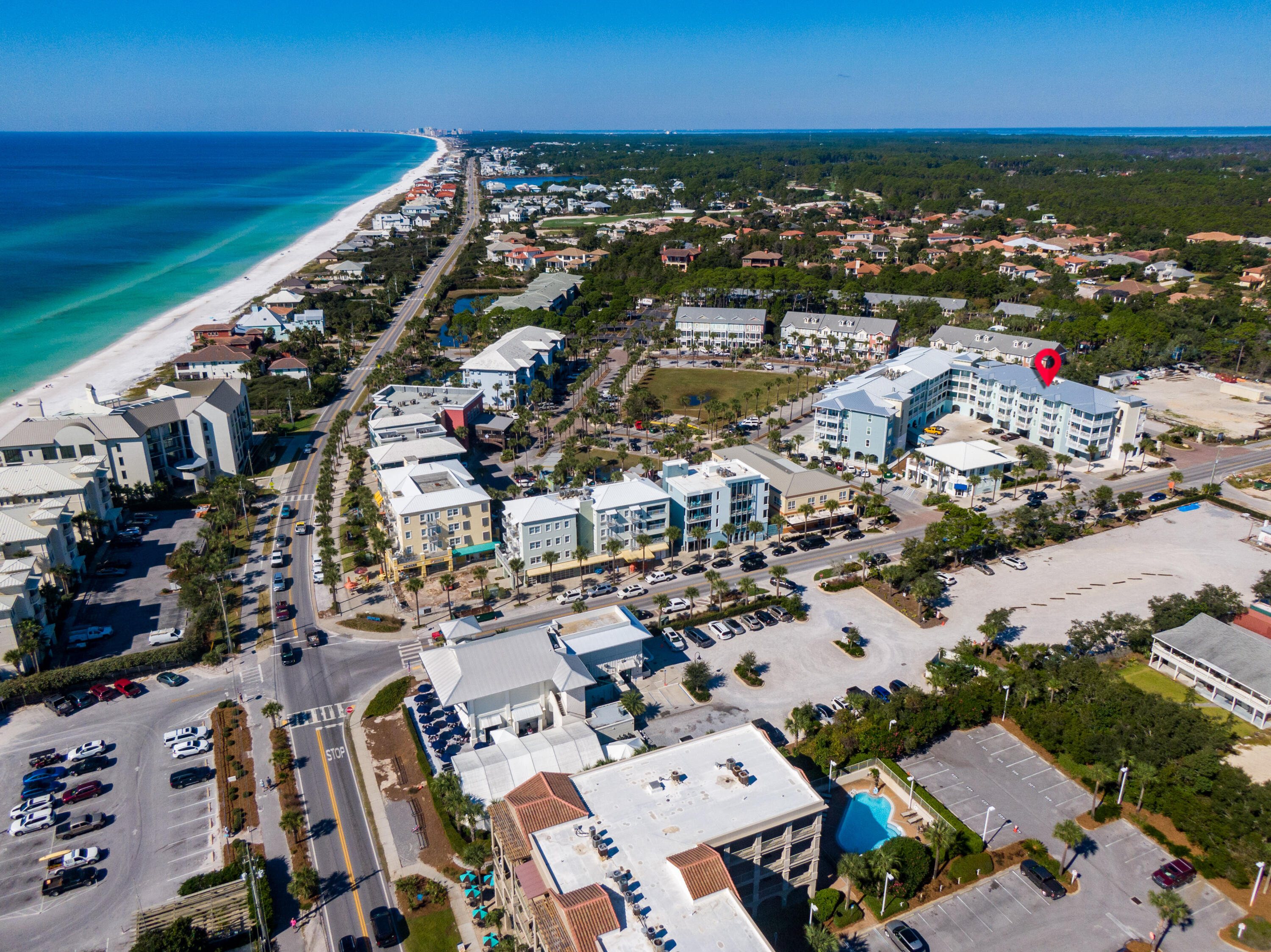 1740 South Co Highway 393, Unit 113 Santa Rosa Beach, FL 32459 - Photo 6 of 42 Gulfplace Condo 113 Aerial Marked-15