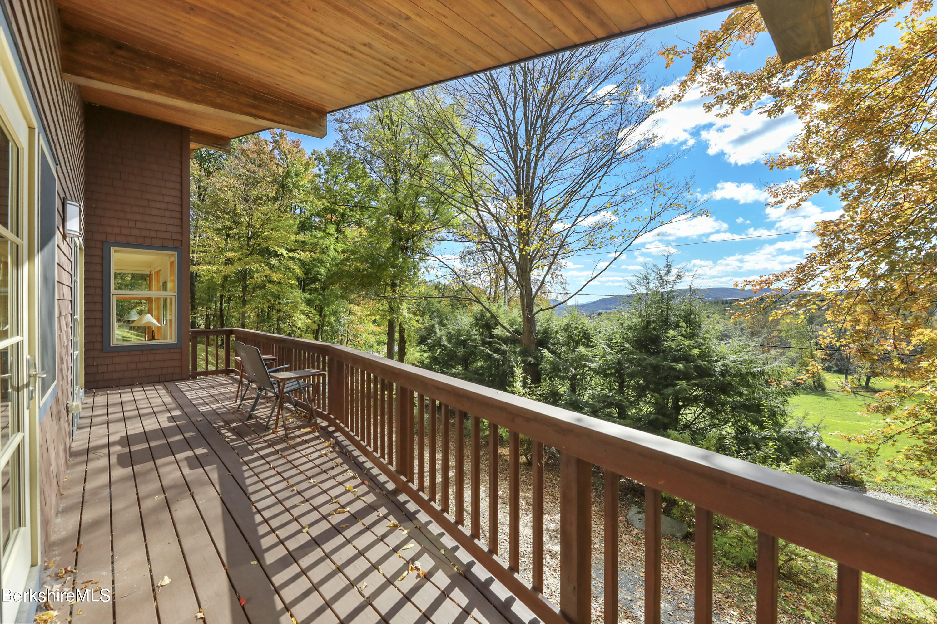 494 Dean Hill Road Richmond, MA 01254 - Photo 41 of 54 a view of balcony with wooden floor