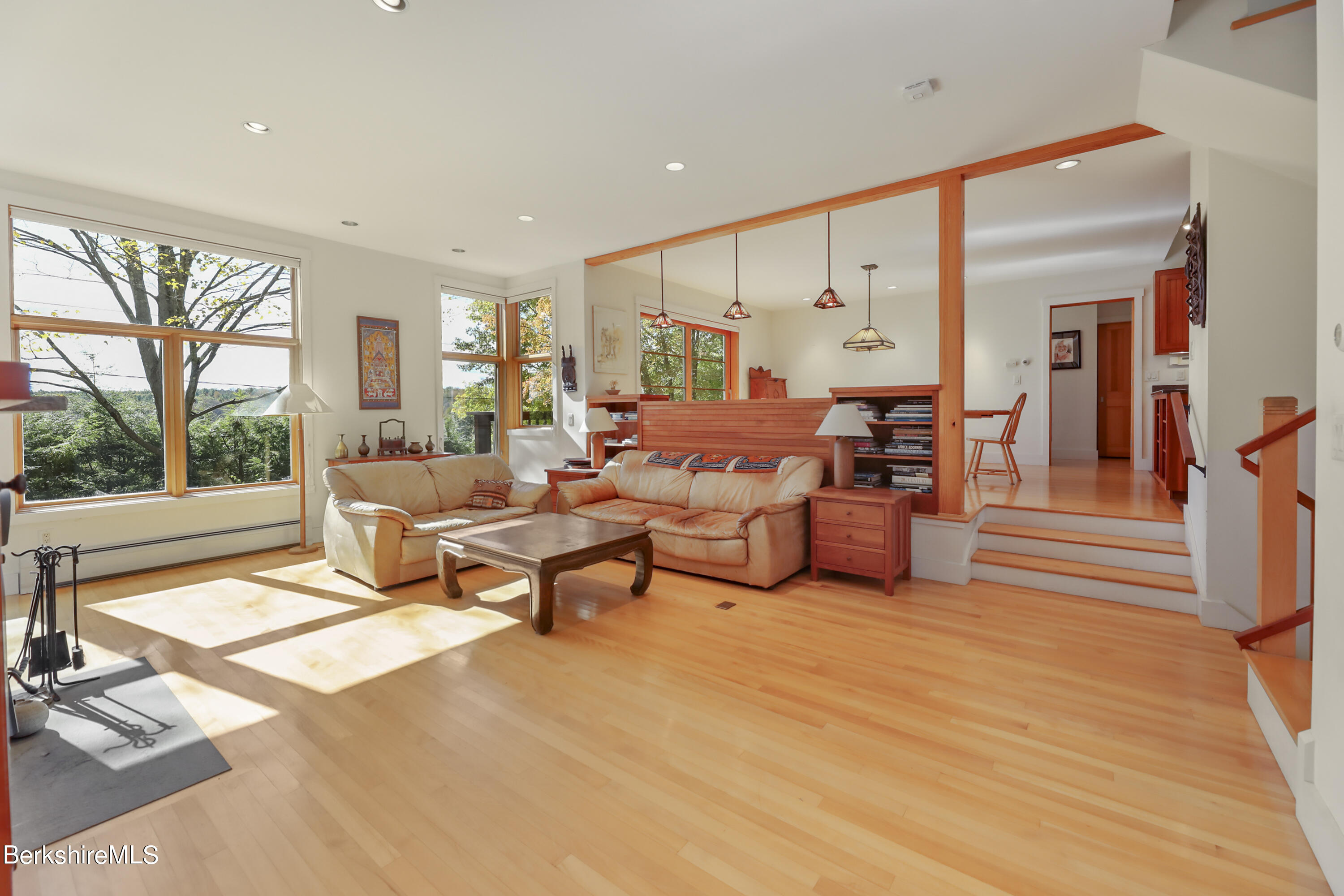 494 Dean Hill Road Richmond, MA 01254 - Photo 9 of 54 a living room with furniture and a large window