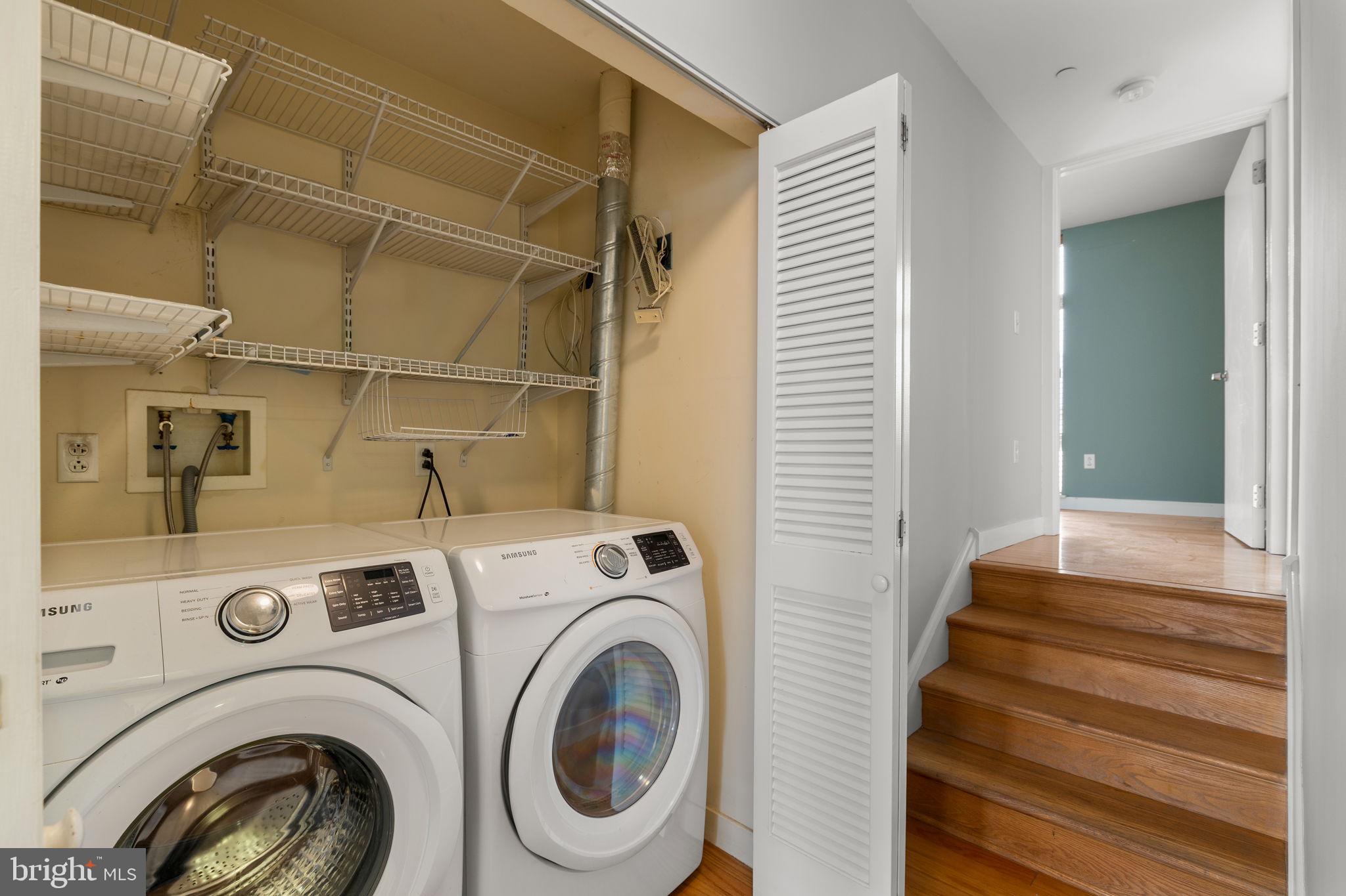 1900 Hamilton Street, Unit D19 Philadelphia, PA 19130 - Photo 30 of 41 a utility room with dryer and washer