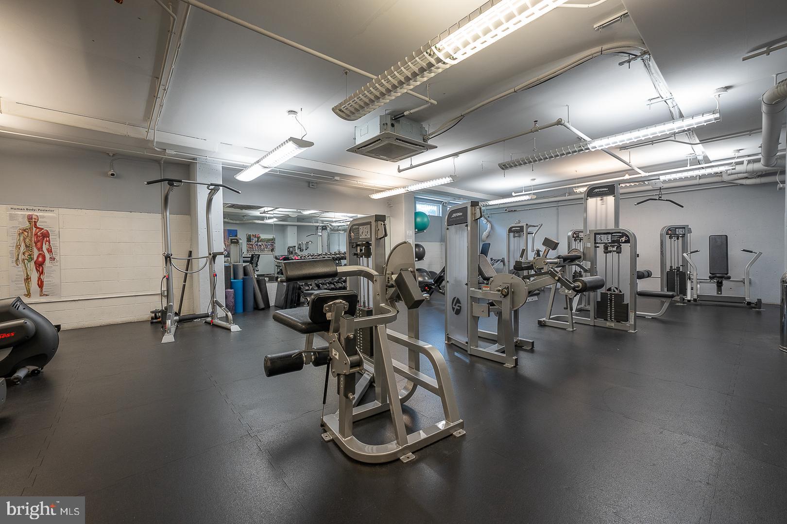 1900 Hamilton Street, Unit D19 Philadelphia, PA 19130 - Photo 34 of 41 a view of a room with gym equipment