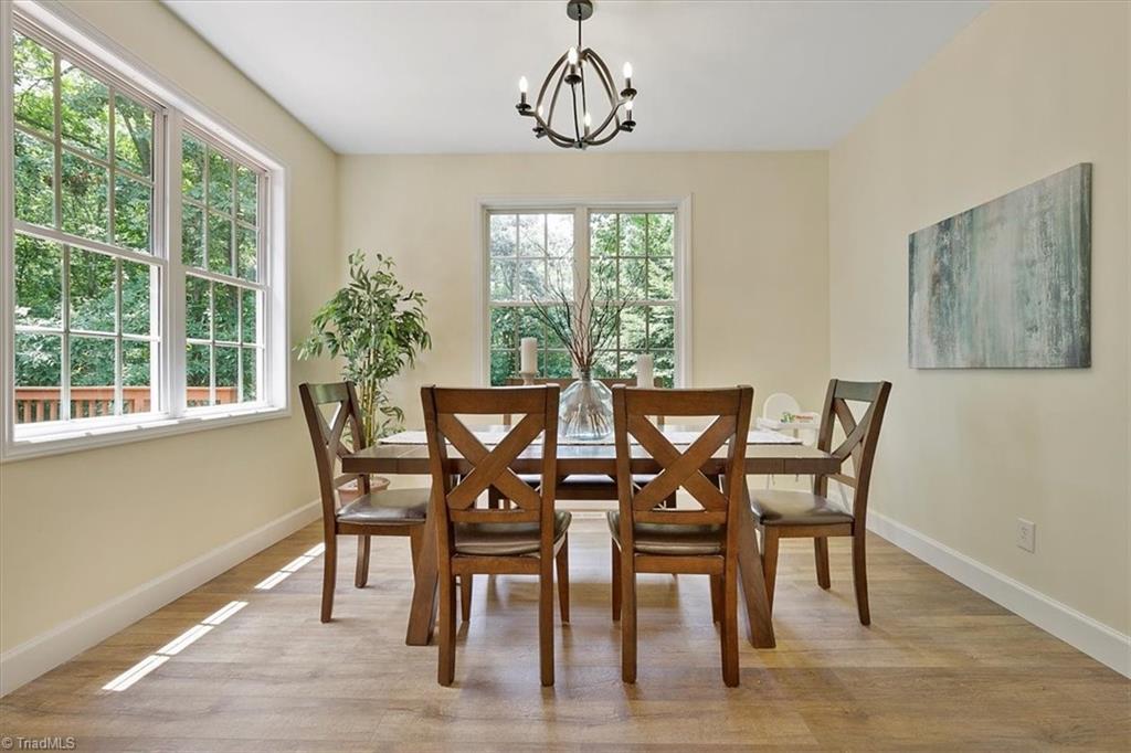 7521 Kristen Drive Oak Ridge, NC 27310 - Photo 14 of 34 Lovely Dining space with lots of streaming Light!