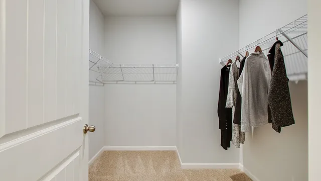 a view of walk in closet