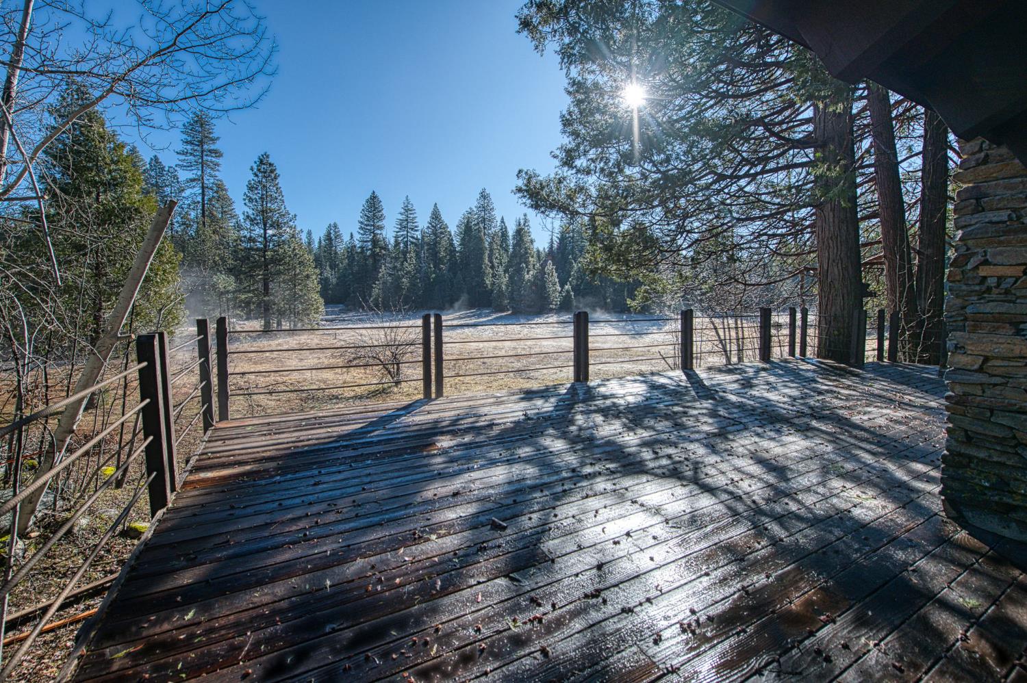 39326 Littlefield Road Shaver Lake, CA 93664 - Photo 2 of 49 a view of outdoor space with deck and tree