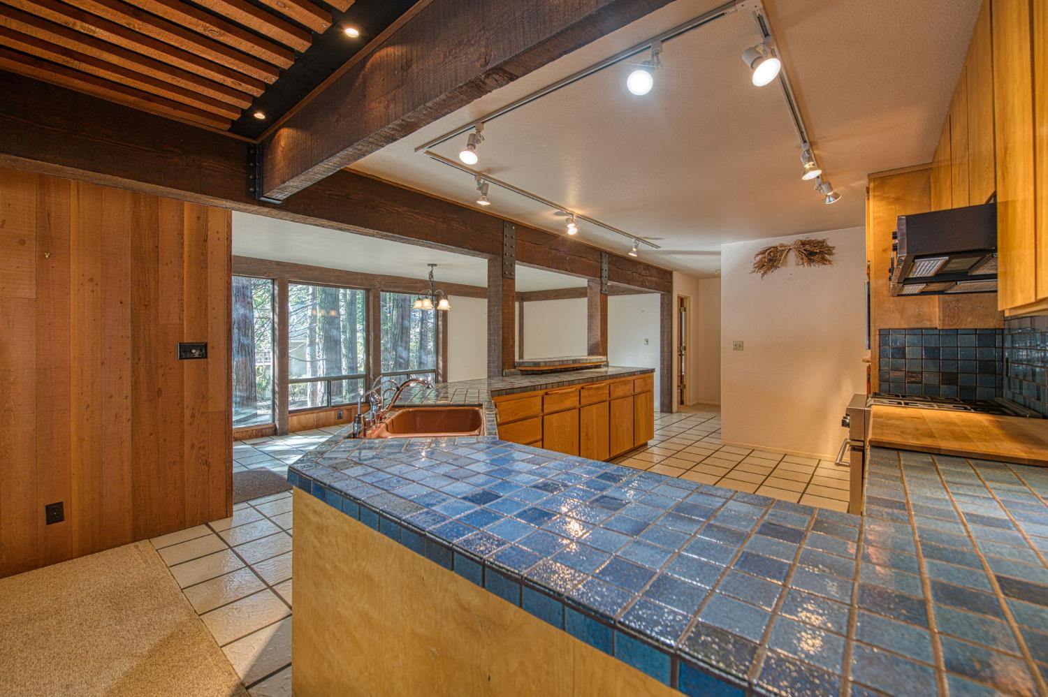 39326 Littlefield Road Shaver Lake, CA 93664 - Photo 10 of 49 a view of kitchen with wooden floor