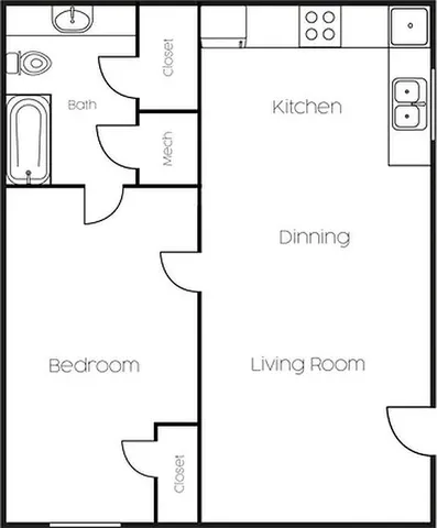 $800 | 2410 Longview Street, Unit D102, Austin, TX 78705