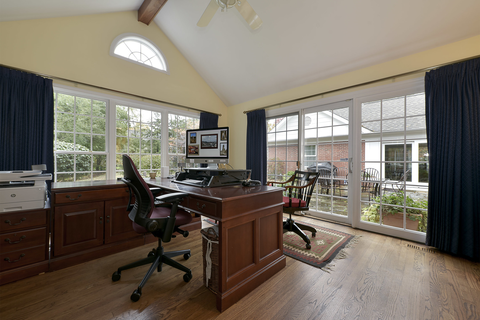 202 Dewey Road Inverness, IL 60067 - Photo 9 of 20 a view of a workspace with furniture and a window