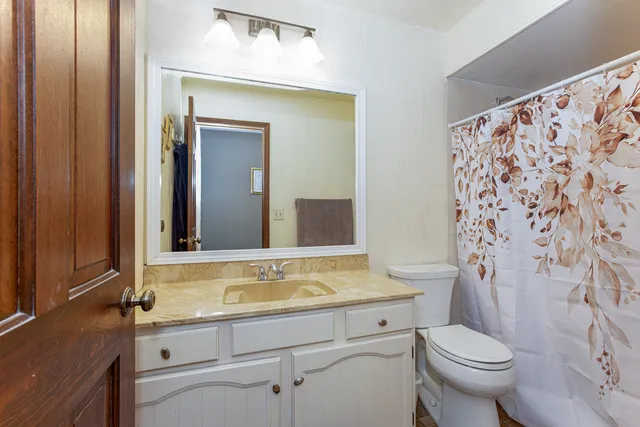 a bathroom with a sink and a toilet