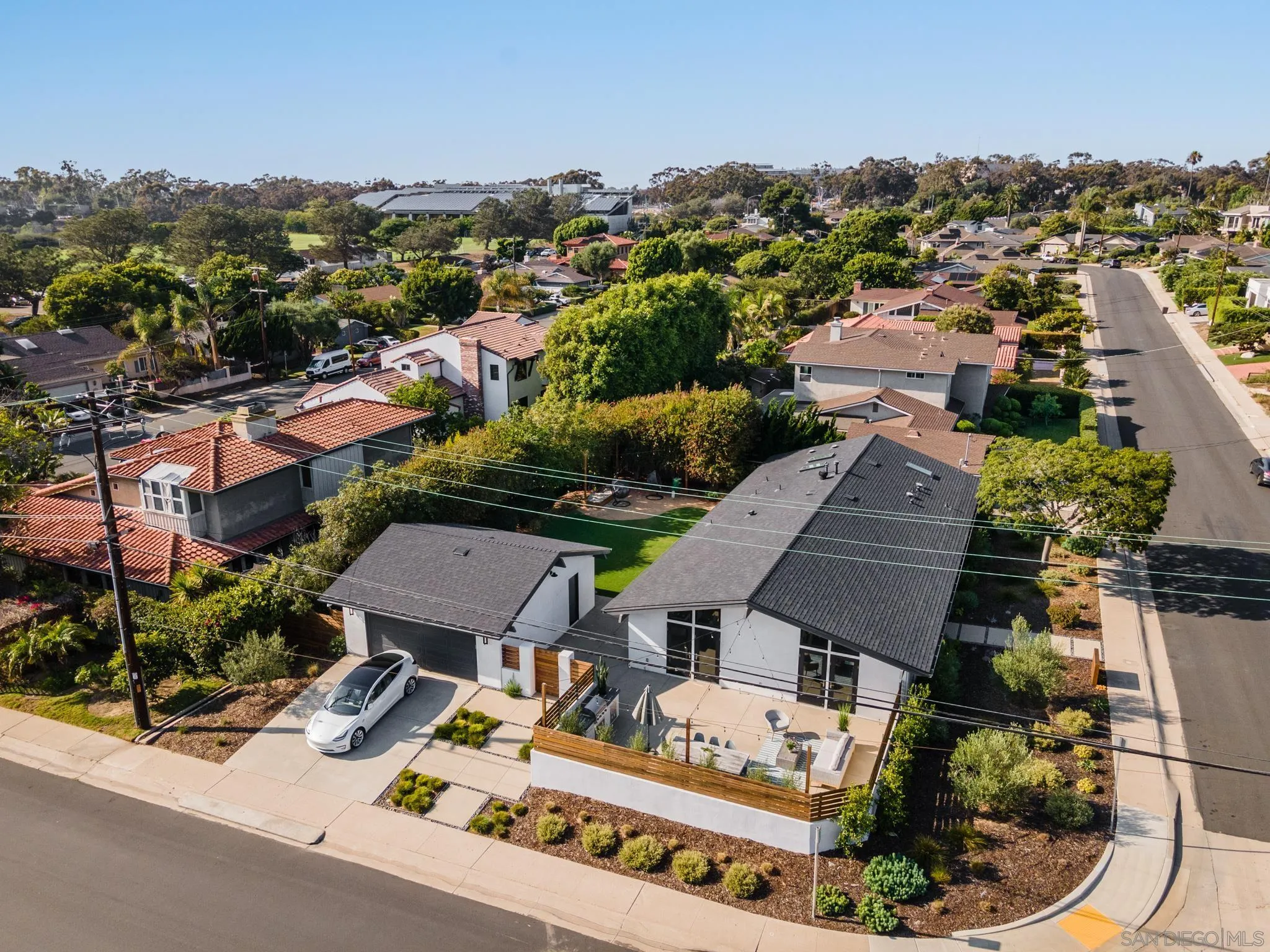 8804 Robinhood Lane La Jolla, CA 92037 - Photo 55 of 58 an aerial view of residential houses with outdoor space and trees
