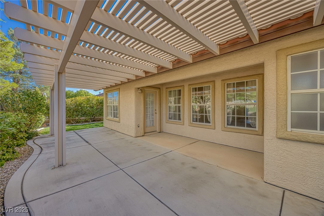 5333 Rim View Lane Las Vegas, NV 89130 - Photo 7 of 55 View of patio / terrace featuring a pergola