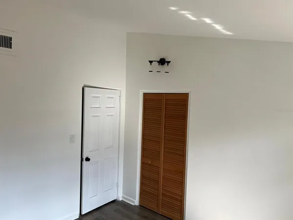 a view of an empty room