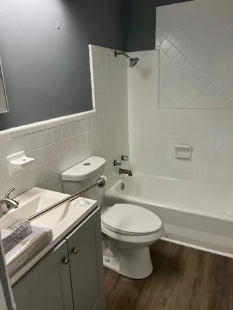 a white toilet sitting next to a bathroom sink
