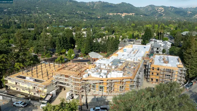 an aerial view of multiple house
