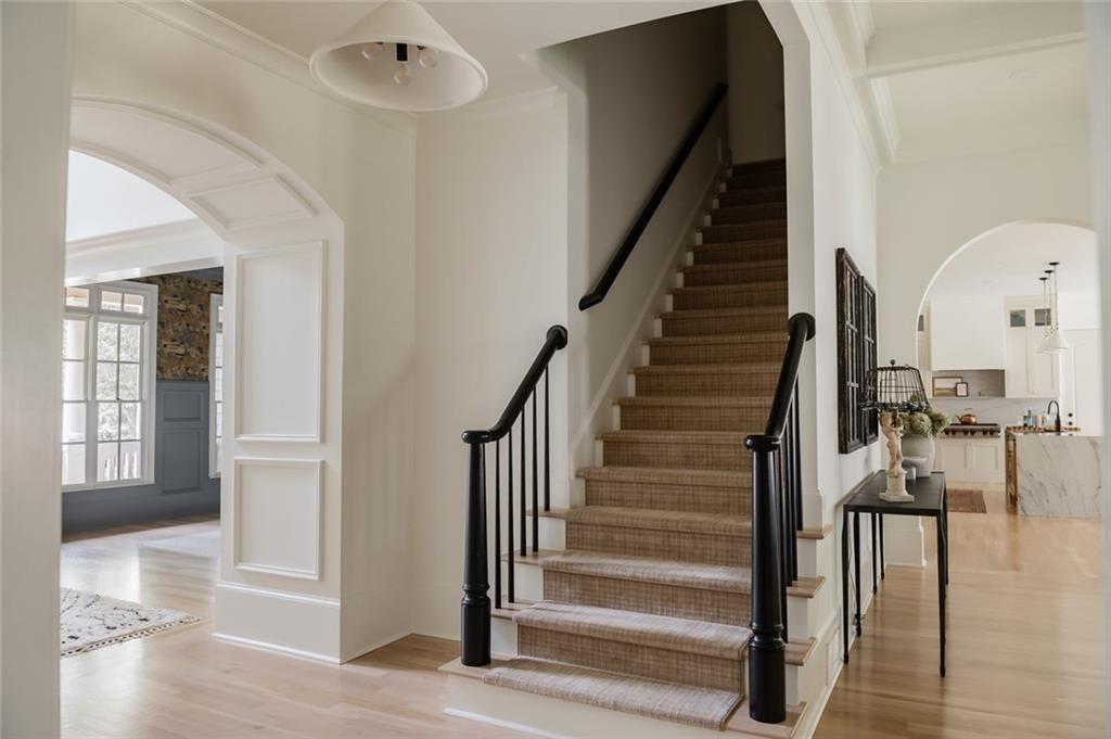 900 Crabapple Hill Alpharetta, GA 30004 - Photo 43 of 72 a view of entryway and hall with wooden floor