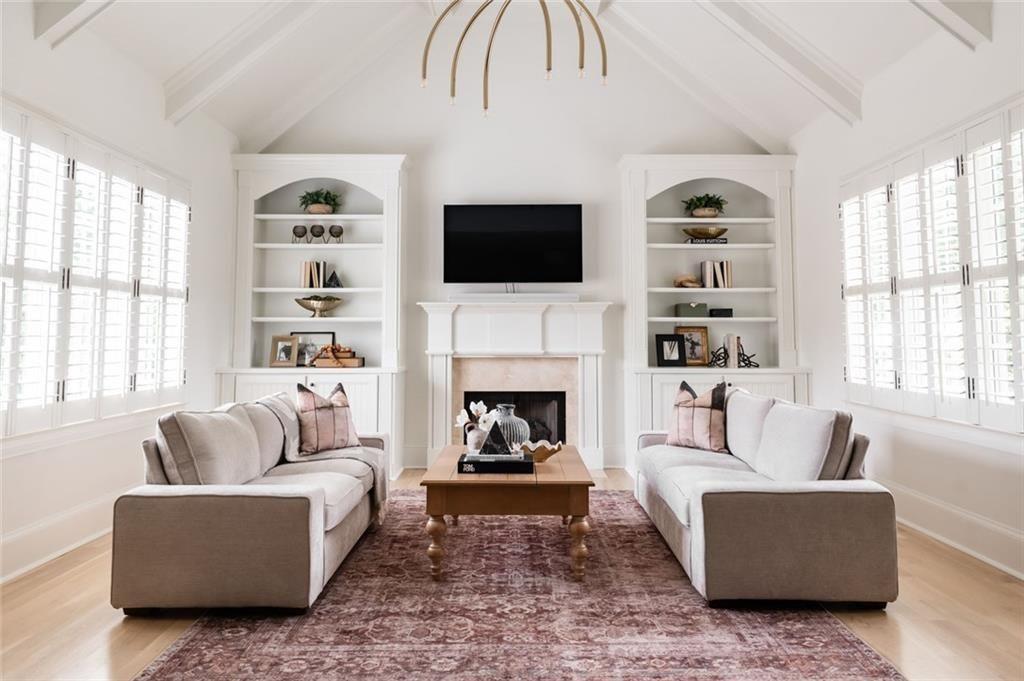 900 Crabapple Hill Alpharetta, GA 30004 - Photo 48 of 72 a living room with furniture fireplace and window