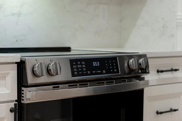 a bathroom with a white shower