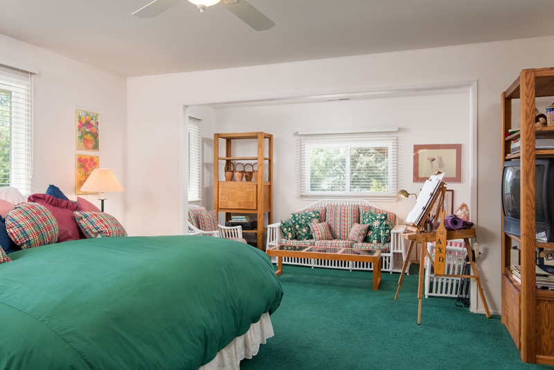 2466 Wynola Road Julian, CA 92036 - Photo 16 of 25 Master bedroom, his and her closets, project or reading nook.