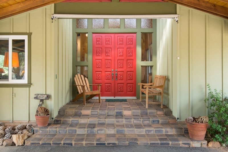 2466 Wynola Road Julian, CA 92036 - Photo 4 of 25 Enter the house through red, stately doors.