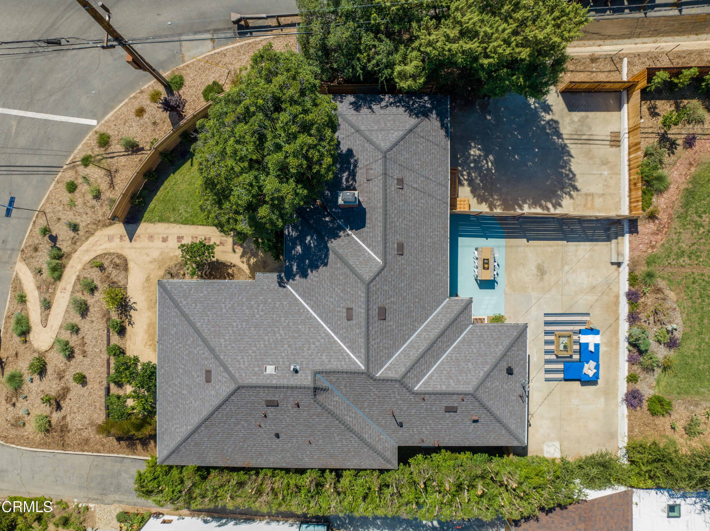 1887 Homewood Drive Altadena, CA 91001 - Photo 26 of 27 an aerial view of a house with a yard