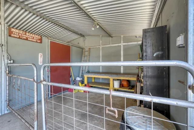 a view of a lake from a yard