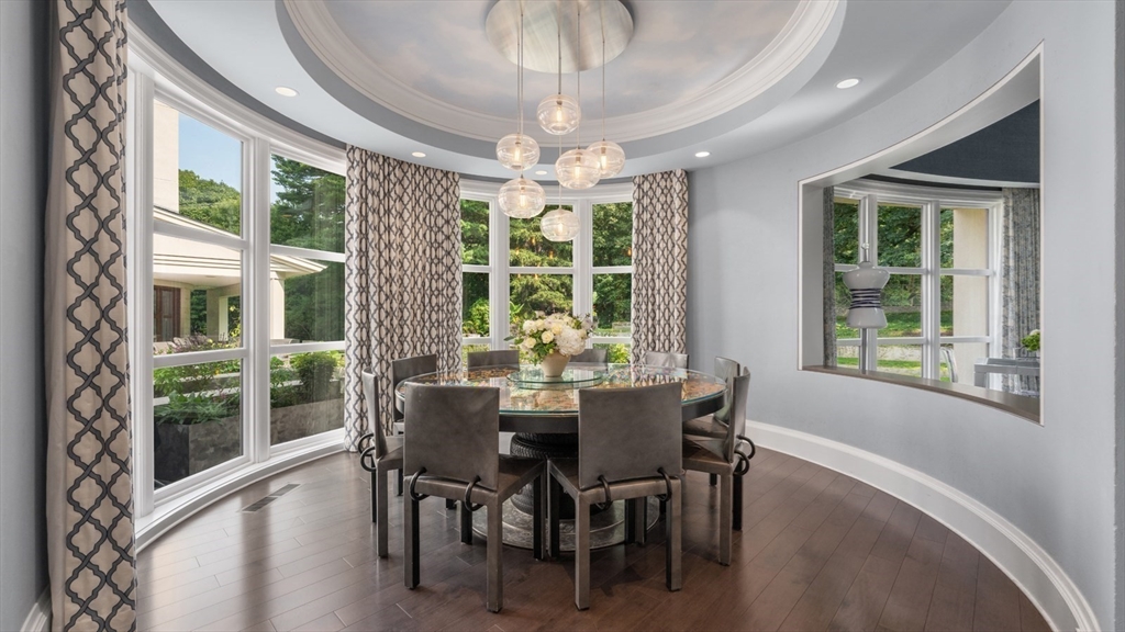 67 Byron Road Weston, MA 02493 - Photo 9 of 42 a view of a dining room with furniture window and wooden floor