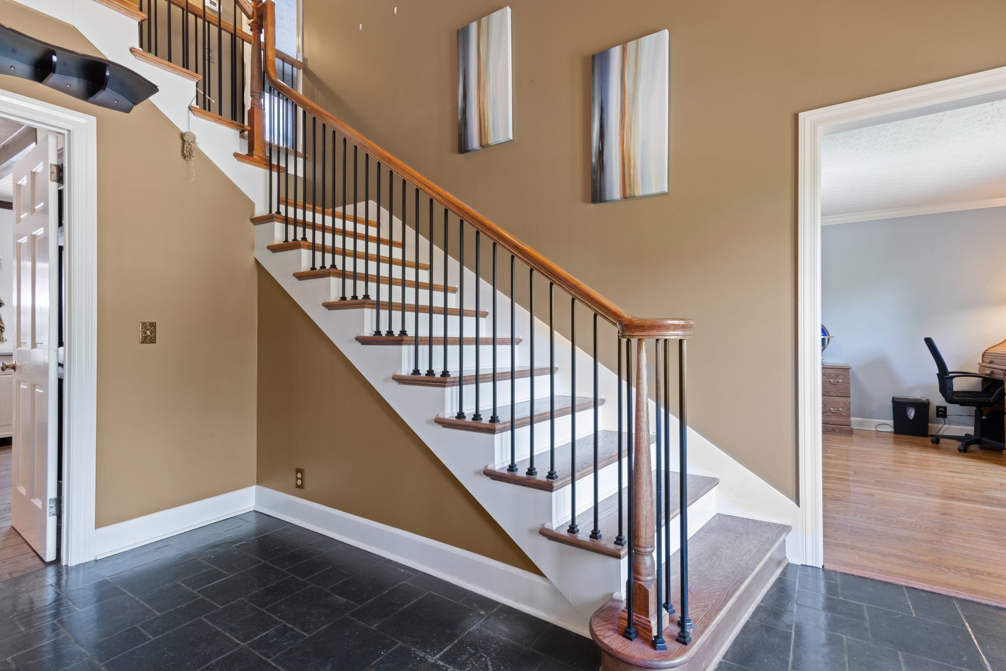102 3rd Avenue East Springfield, TN 37172 - Photo 11 of 65 a view of staircase with railing and white walls