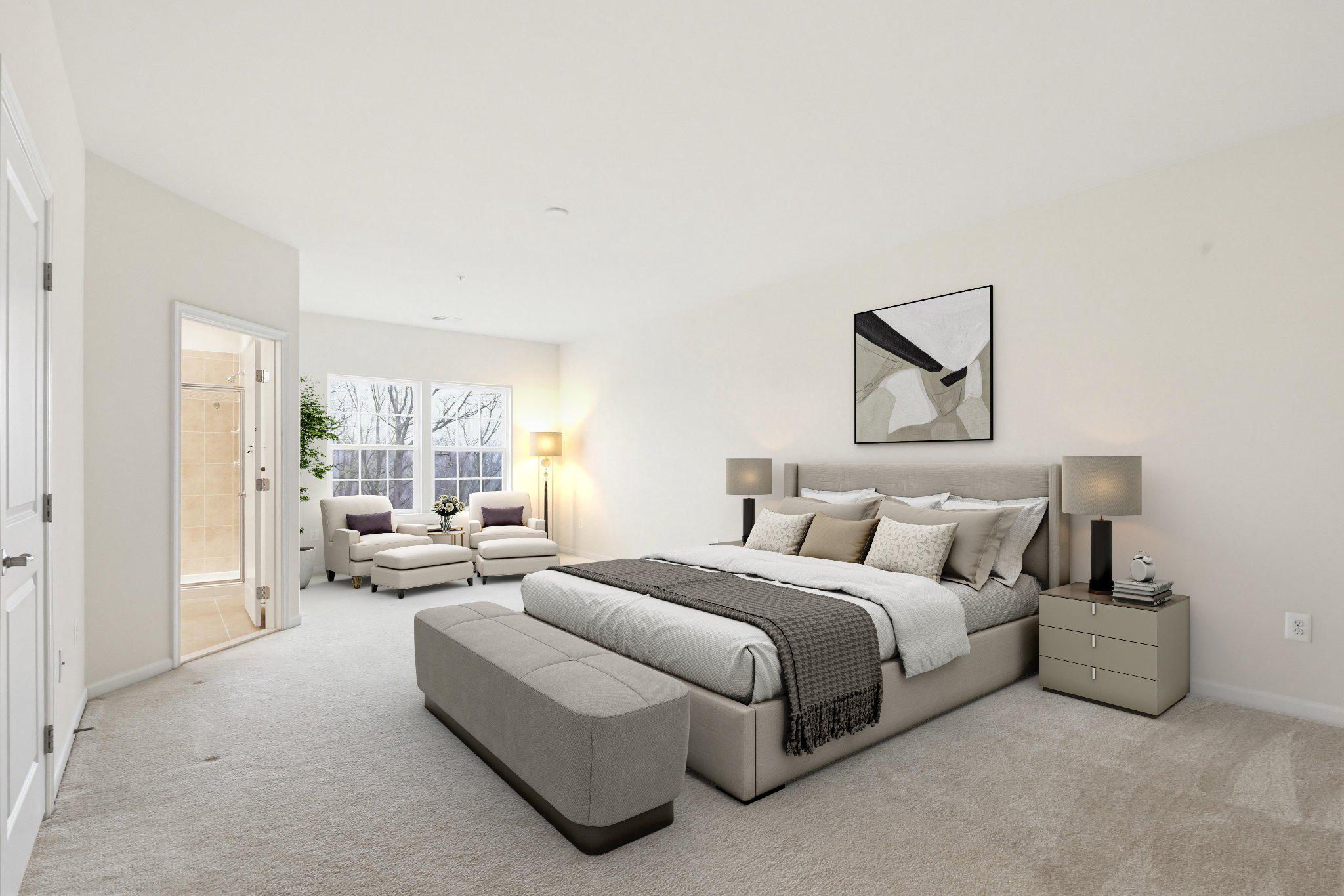 3819 Cullingworth Road Burtonsville, MD 20866 - Photo 20 of 50 a bedroom with bed couch and window