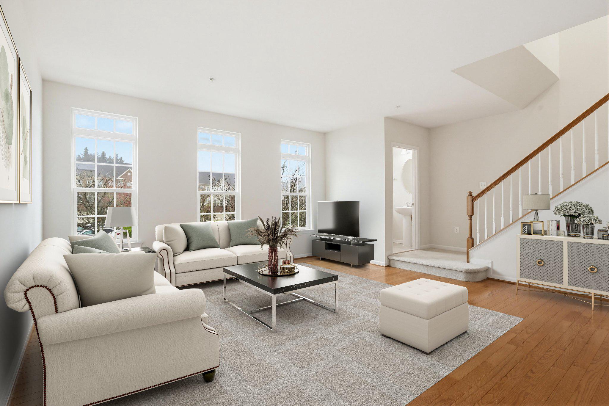 3819 Cullingworth Road Burtonsville, MD 20866 - Photo 3 of 50 a living room with furniture and a flat screen tv
