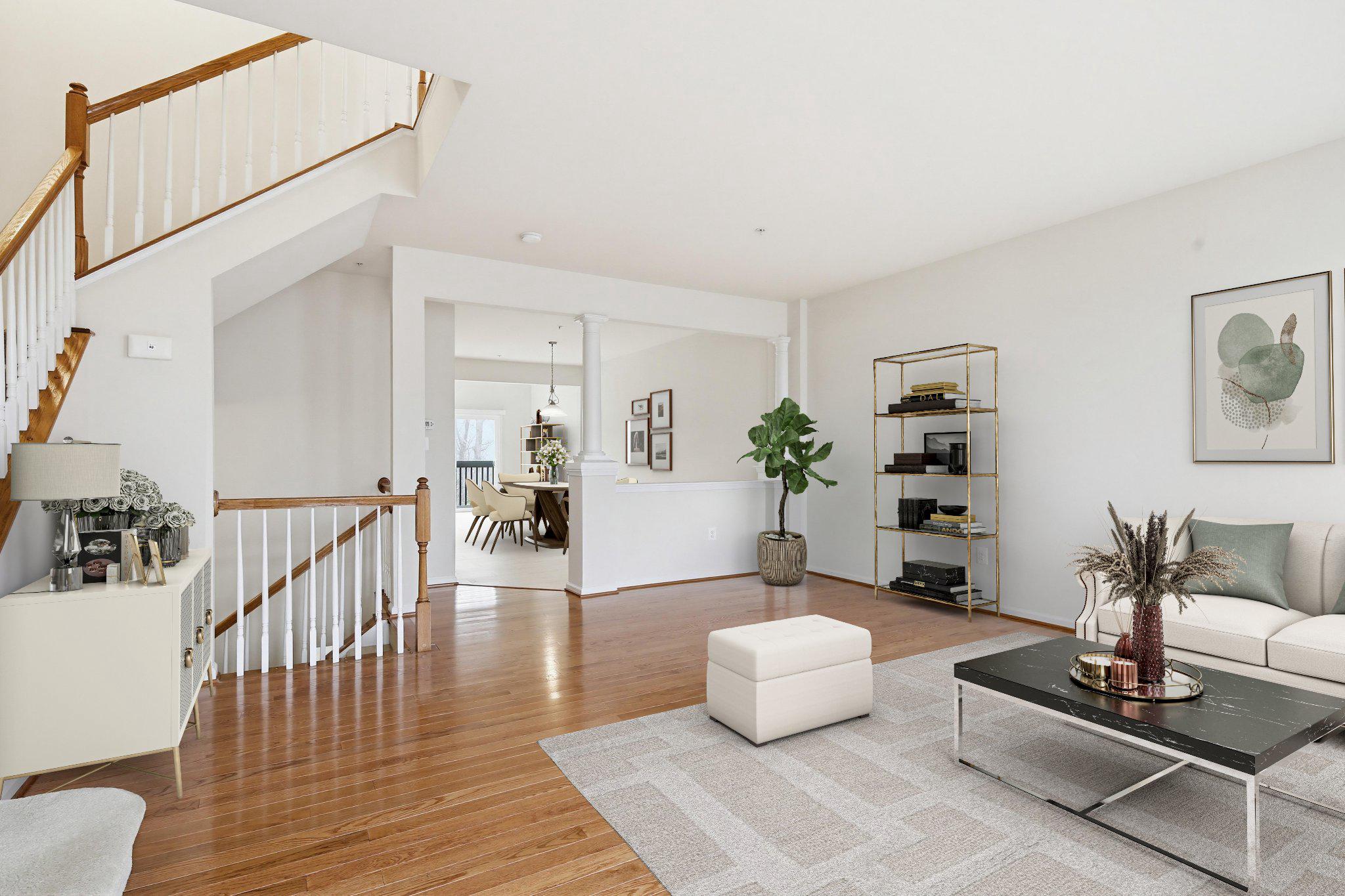 3819 Cullingworth Road Burtonsville, MD 20866 - Photo 5 of 50 a living room with furniture and wooden floor