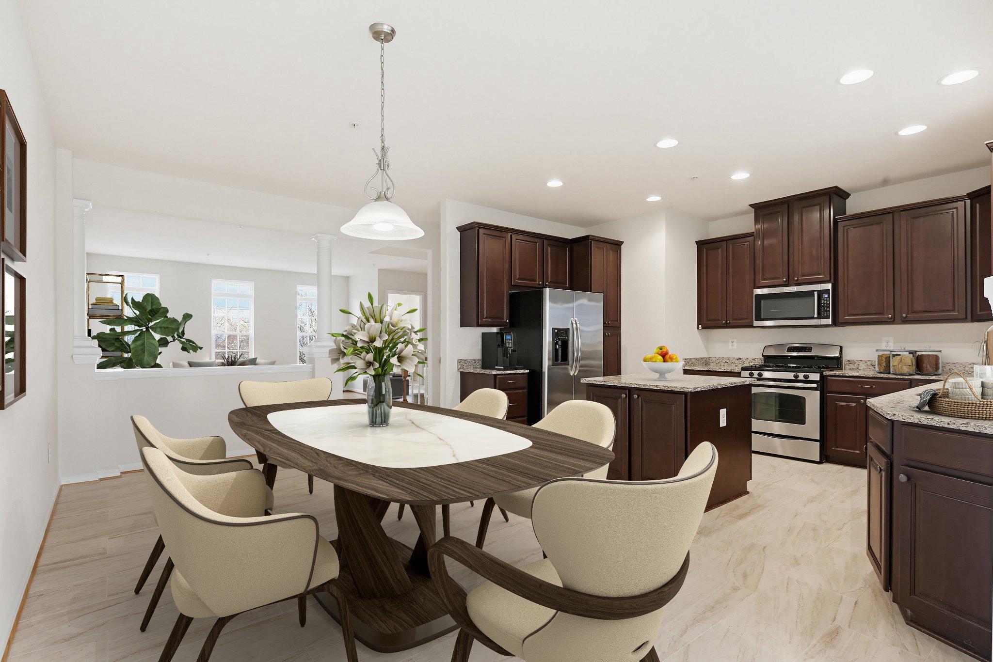 3819 Cullingworth Road Burtonsville, MD 20866 - Photo 10 of 50 a dining room with furniture a window and kitchen view