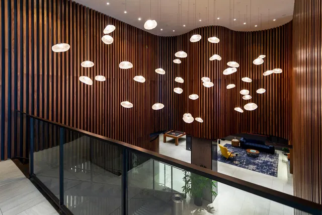 a view of lobby with furniture