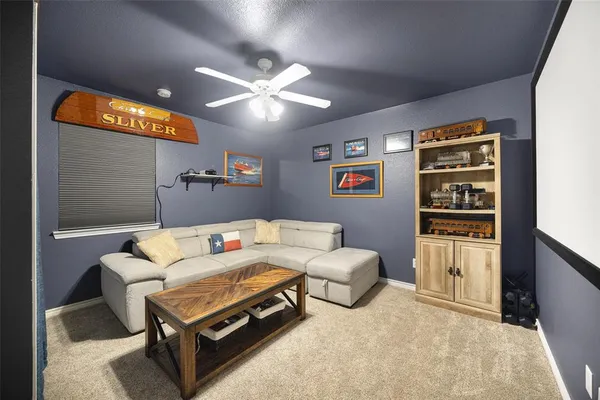 a bathroom with a sink vanity and a mirror