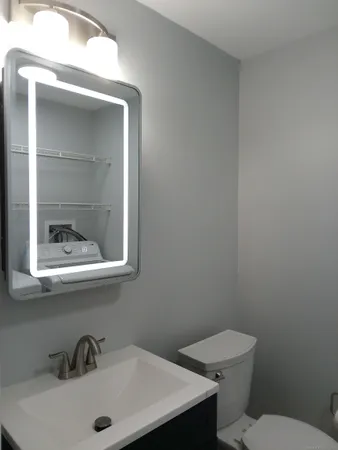 a bathroom with a toilet and a sink
